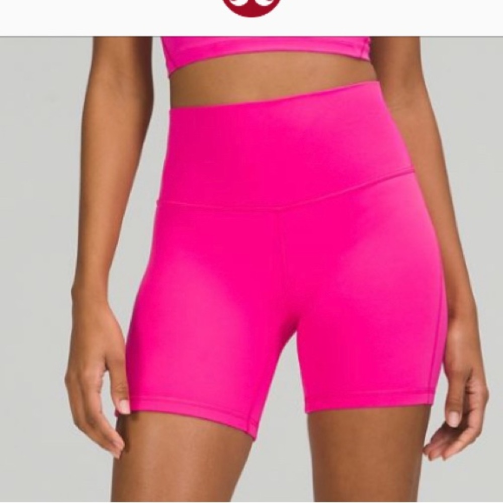 lululemon athletica High Waist Shorts - Hot Pink